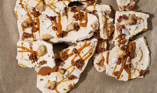Protein Packed Bananas Yogurt Bark