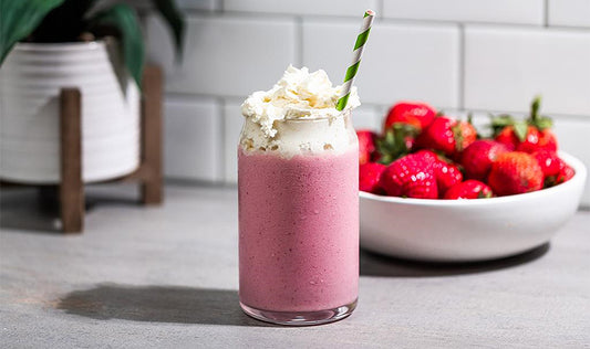 Protein Packed Extra Strawberry Smoothie